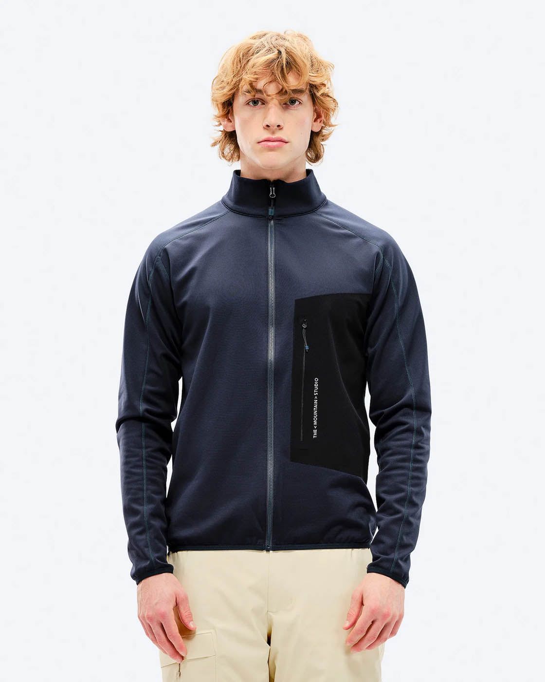 Men's Techno Grid Fleece T-Neck M-8 The Mountain Studio