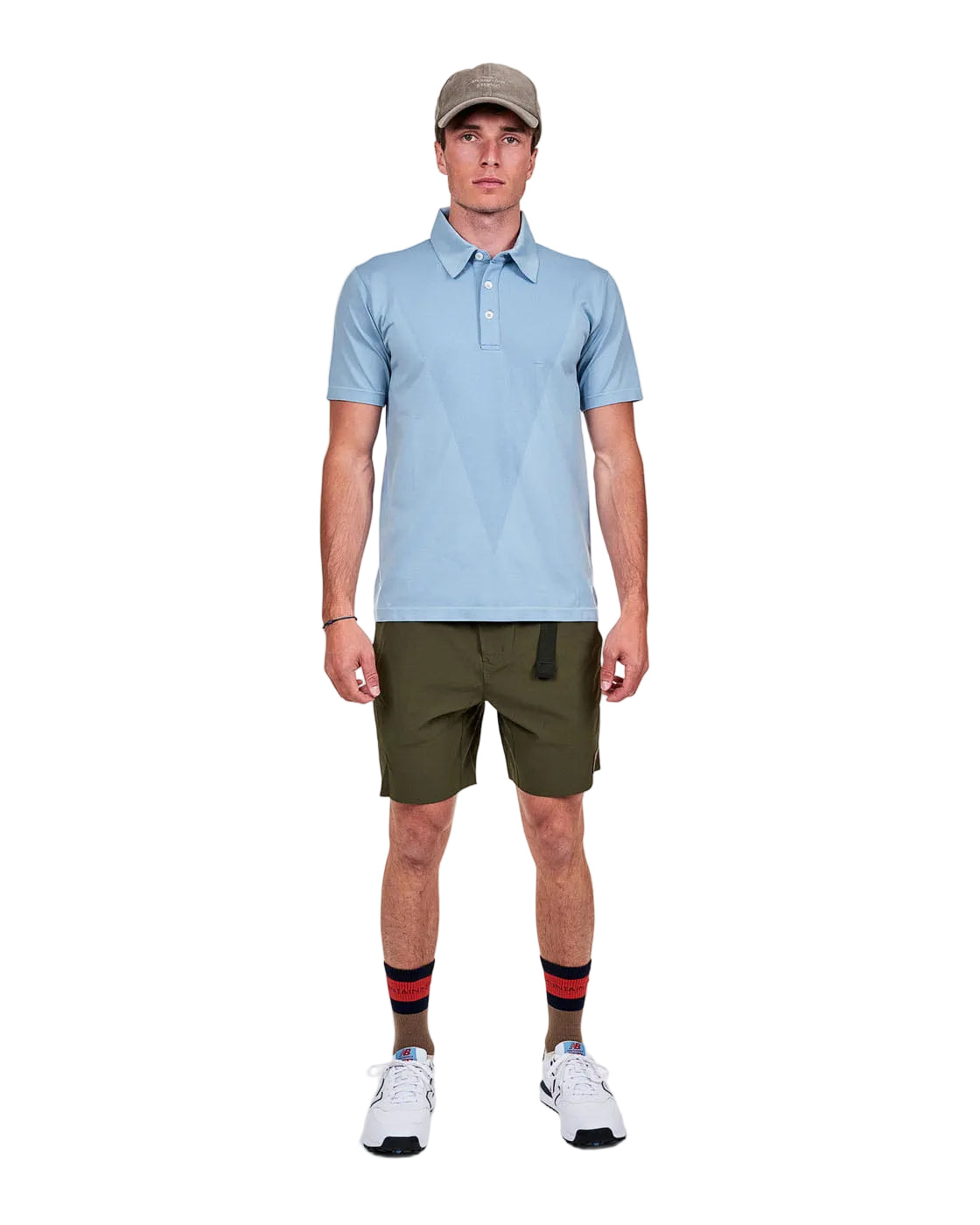 The Mountain Studio CLOTHING - Men - Apparel - Top Mountain Studio *26S* Two Tone Tech Polo Shirt