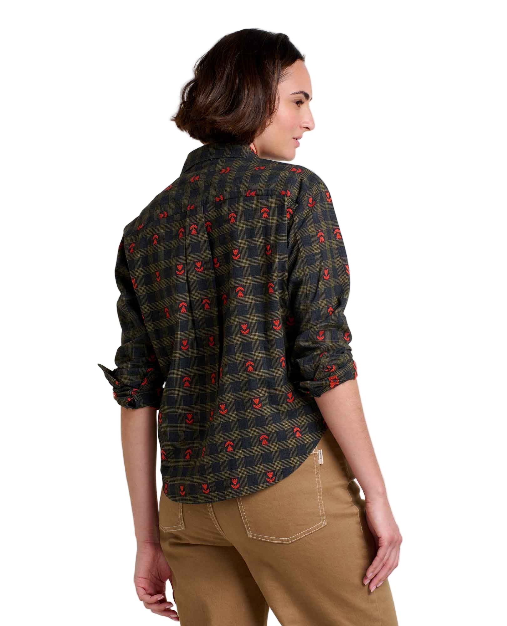 Women's Re-Form Flannel Boxy Long Sleeve Shirt TOAD