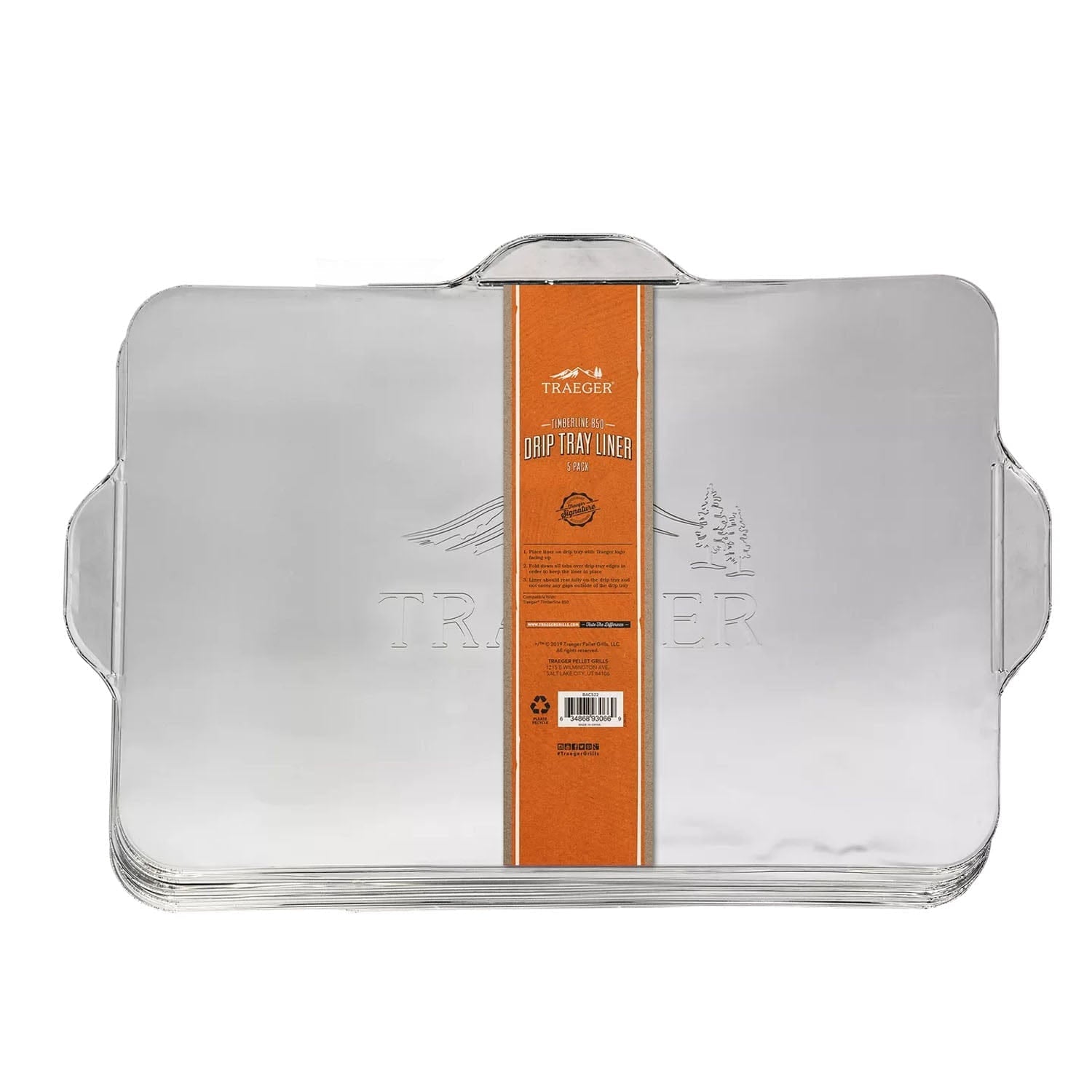 Traeger BBQ - Accessories Traeger BAC570 DRIP TRAY LINER 5 PACK - TIMBERLINE 850