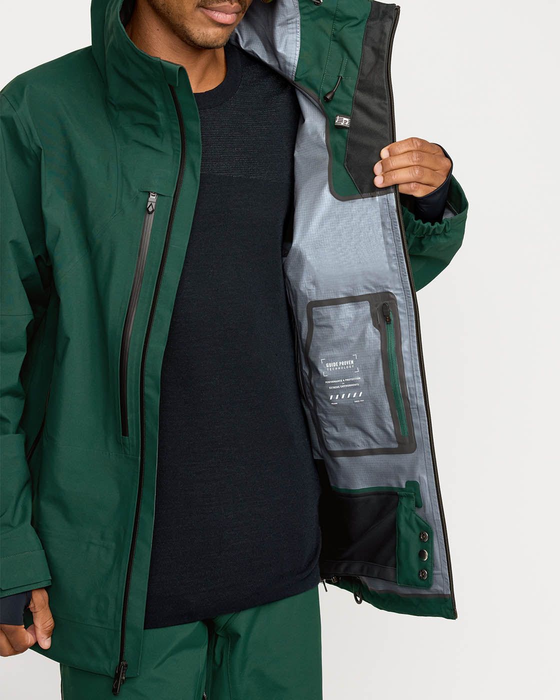 Volcom CLOTHING - Men - Outerwear - Jacket Volcom *25W* M Anyox Guide Gore Pro Shell Jkt