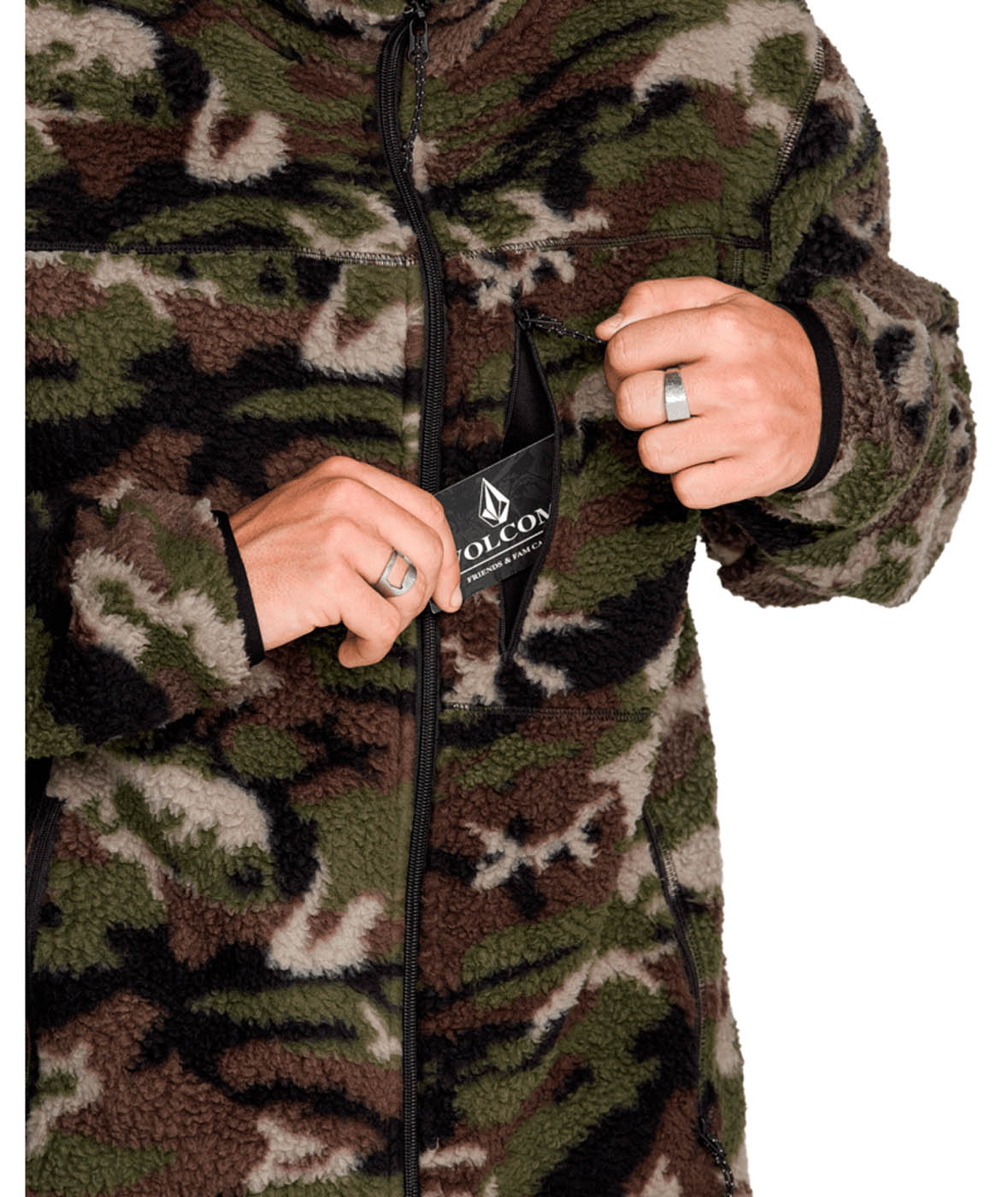 Volcom *26W* Men's Nelson Sherpa Full Zip Volcom