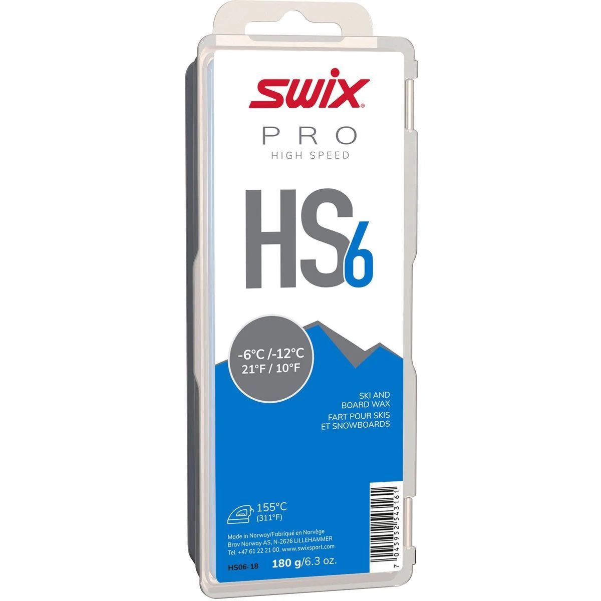 HS6 Blue, -6C/-12C, 180g SWIX