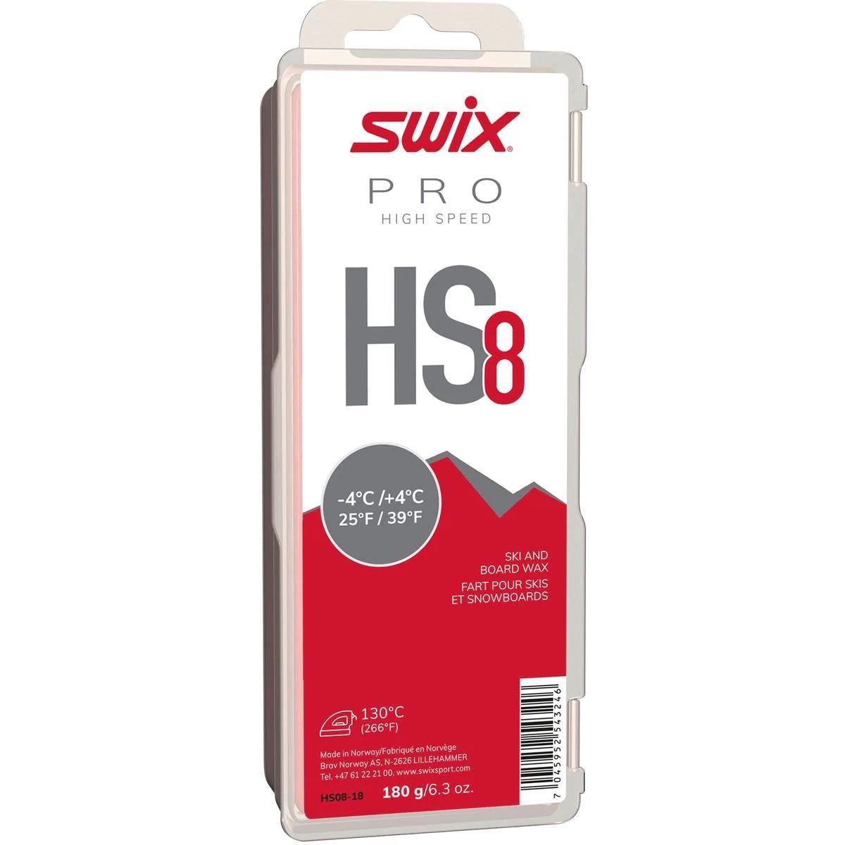 HS8 Red, -4C/+4C, 180g SWIX