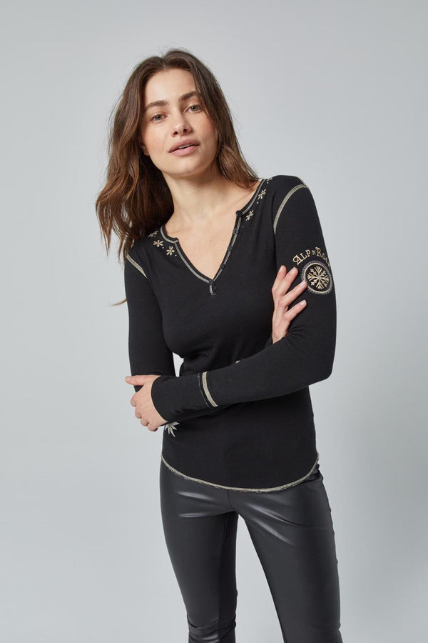 Alp-N-Rock CLOTHING - Women - Apparel - Top Alp-N-Rock *23W* Women's Elia Henley Shirt