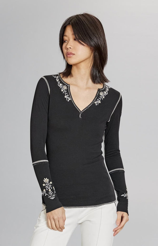 Alp-N-Rock CLOTHING - Women - Apparel - Top Alp-N-Rock *23W* Women's Flora Henley Shirt