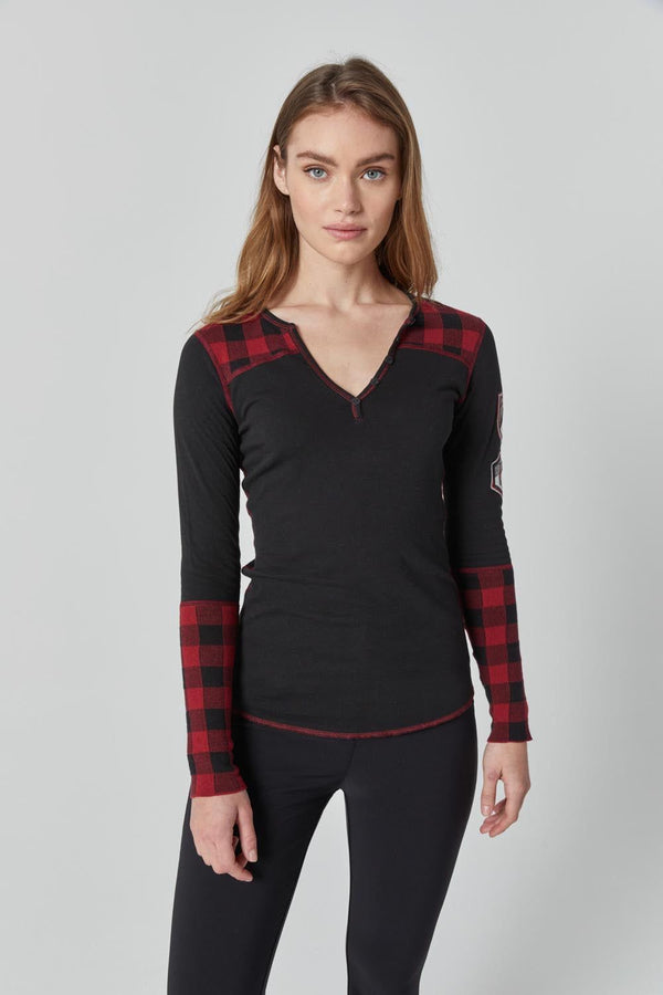 Alp-N-Rock CLOTHING - Women - Apparel - Top Alp-N-Rock *23W* Women's Miley Henley Shirt