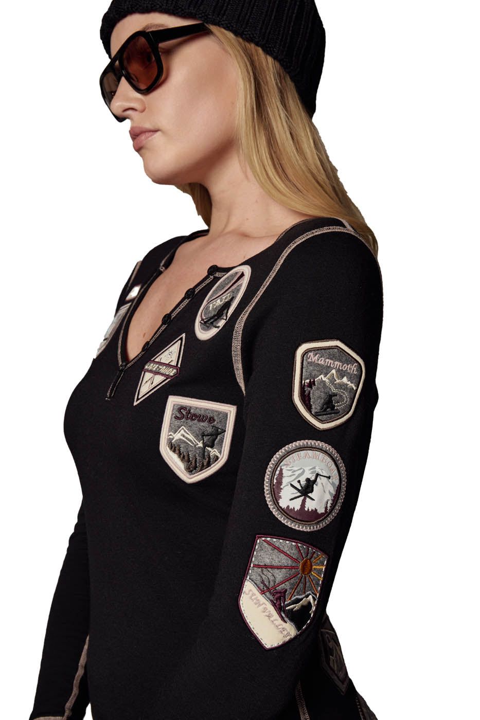 Alp-N-Rock *25W* Women's USA Resort Henley Shirt Alp-N-Rock