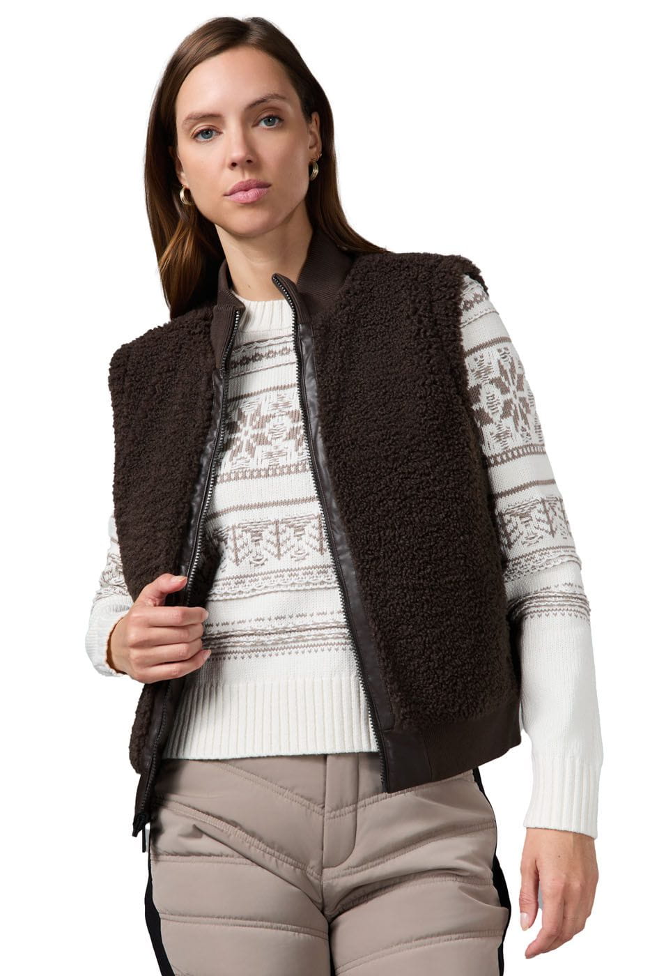Alp-N-Rock CLOTHING - Women - Apparel - Vest Alp-N-Rock *26W*  Women's Faux Leather Atlas Vest