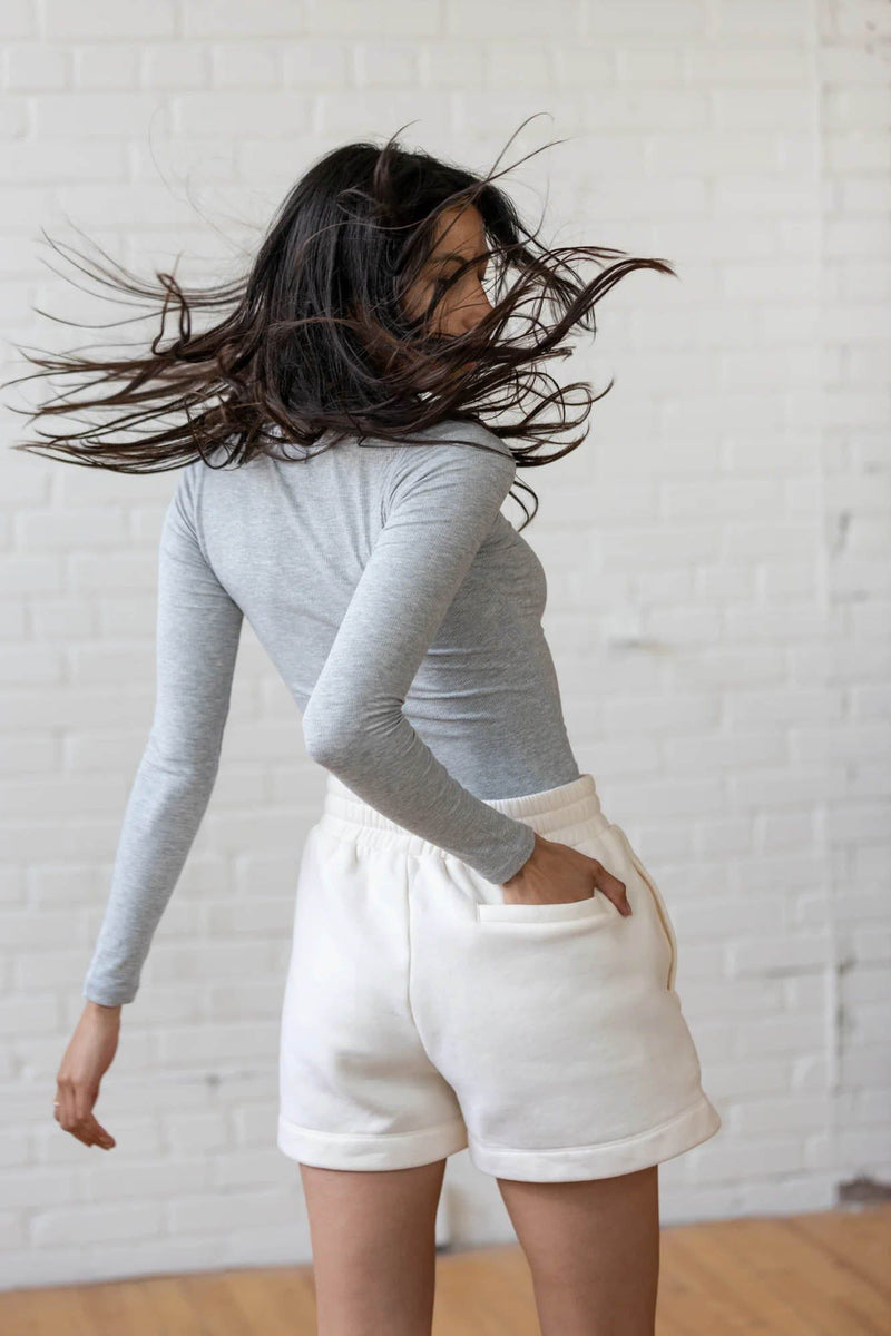 Apres Actif Long Sleeve Top Women's Essential Ribbed Long Sleeve