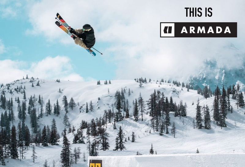 skier going off a jump