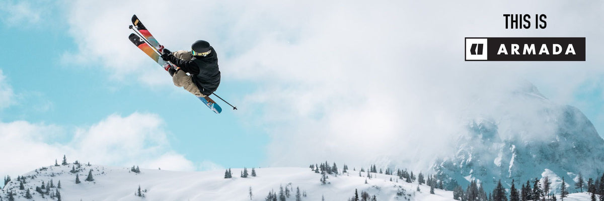 skier going off a jump