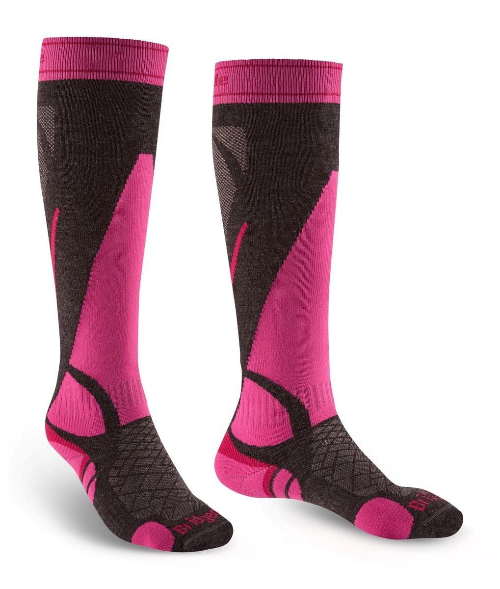 Bridgedale Ski Socks Women's Lightweight Merino Performance Over Calf
