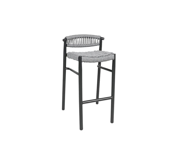 Cabana Coast FURNITURE - Furniture Cabana Coast *23S* Breezeway Bar Stool - Mercury & Black