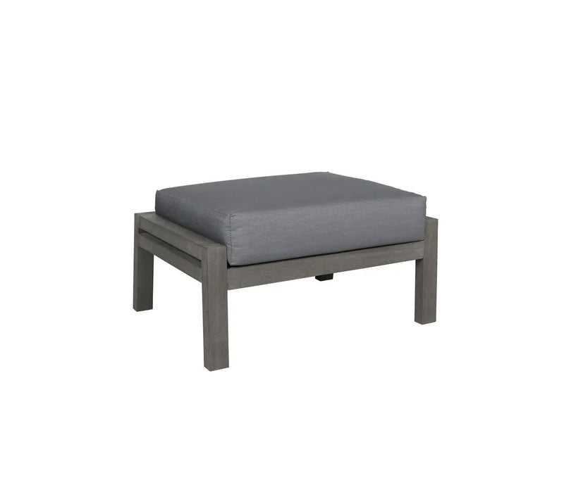 Cabana Coast FURNITURE - Furniture Cabana Coast *23S* Landing Ottoman - Mica w/. Ciao Charcoal Fabric