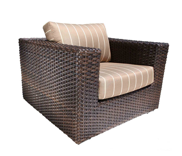 Cabana Coast FURNITURE - Furniture Cabana Coast *23S* Louvre Deep Seating - Drift Teak Flat w/Sailcloth Shade Fabric