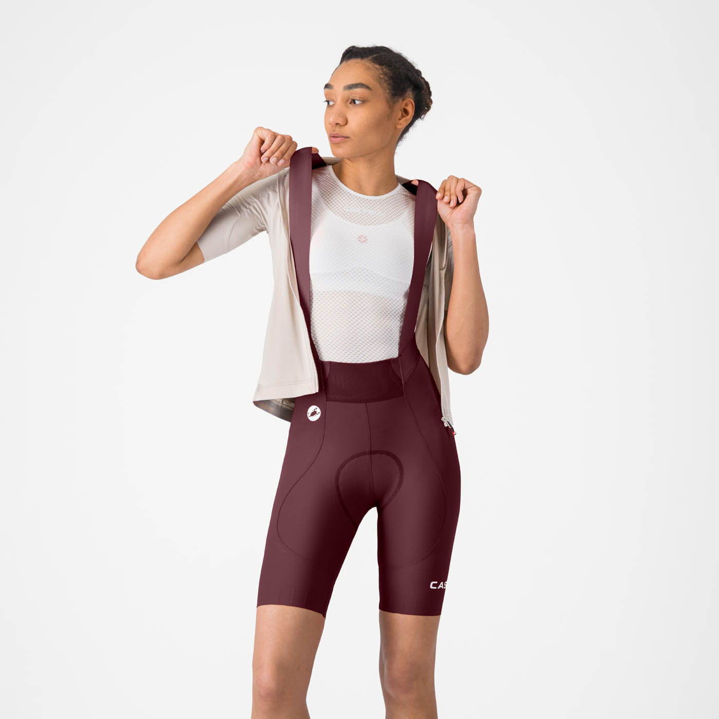 Castelli CLOTHING - Bike - Bib Castelli *26S*  Espresso 2 W Dt Bibshort