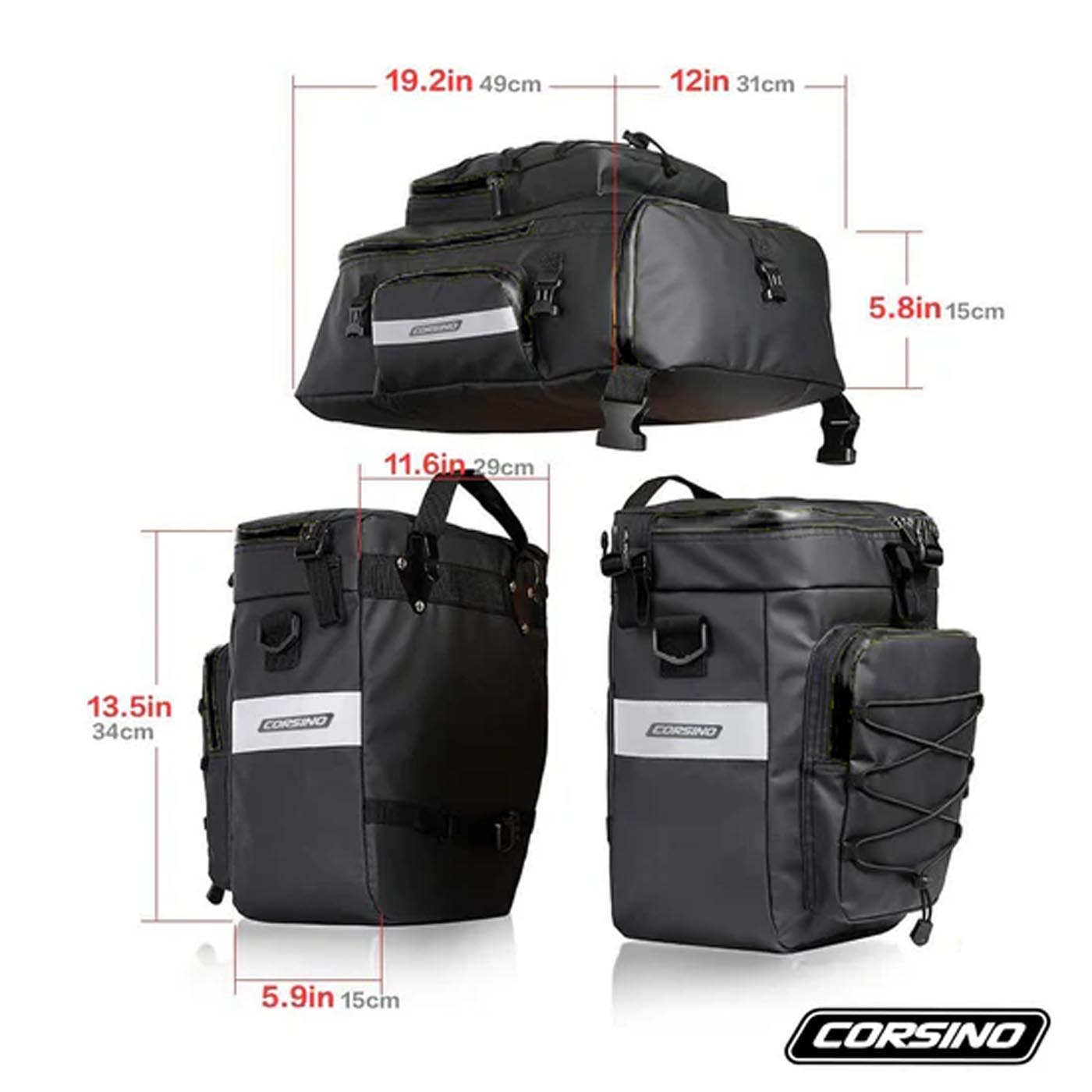 Corsino Panniers Discover 3-in-1 Multi Pannier Bag 75L
