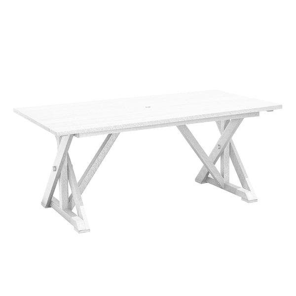 CRP FURNITURE - Furniture C.R.P. Harvest Wide Dining Table with Umbrella Hole