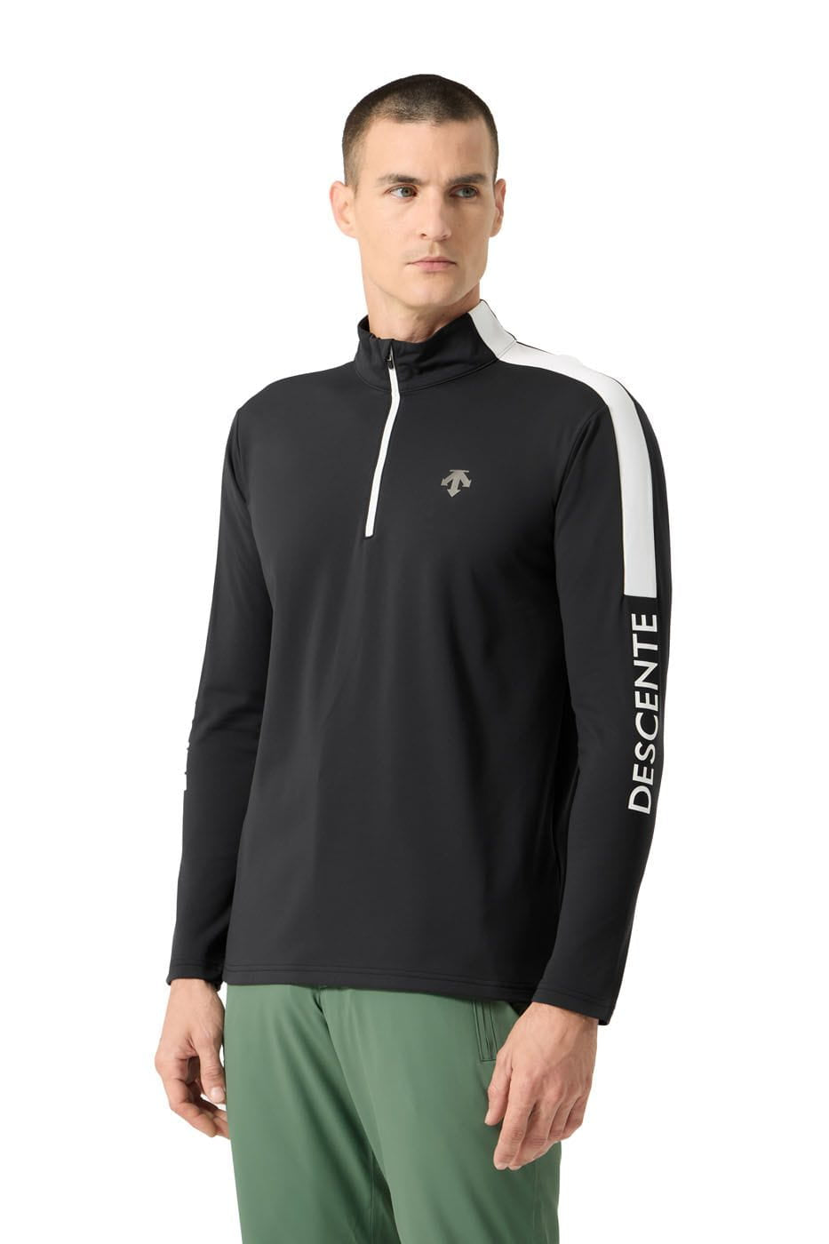 Men's Color Block T-Neck Descente
