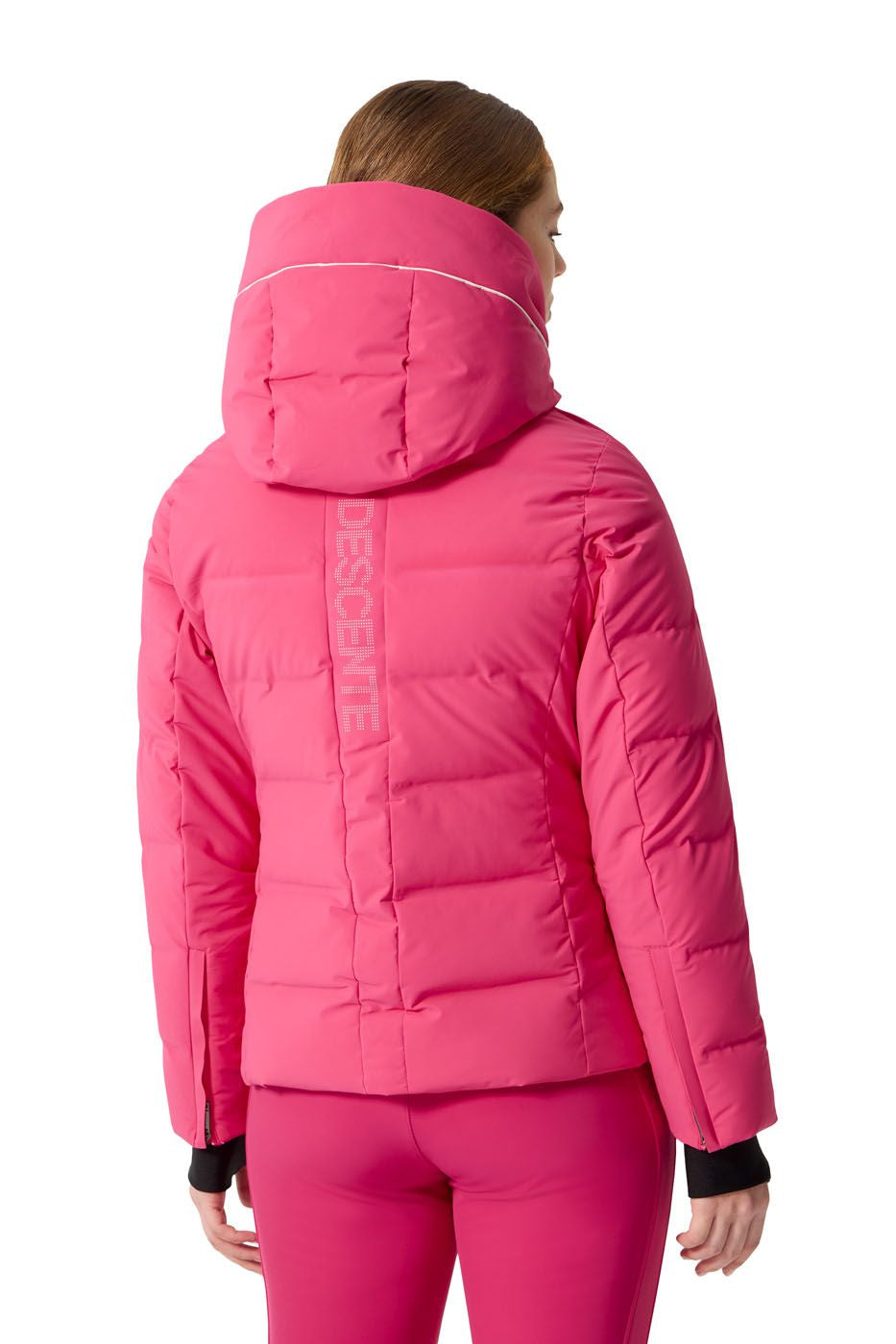 Descente Jacket Women's Pink & White Down Jacket