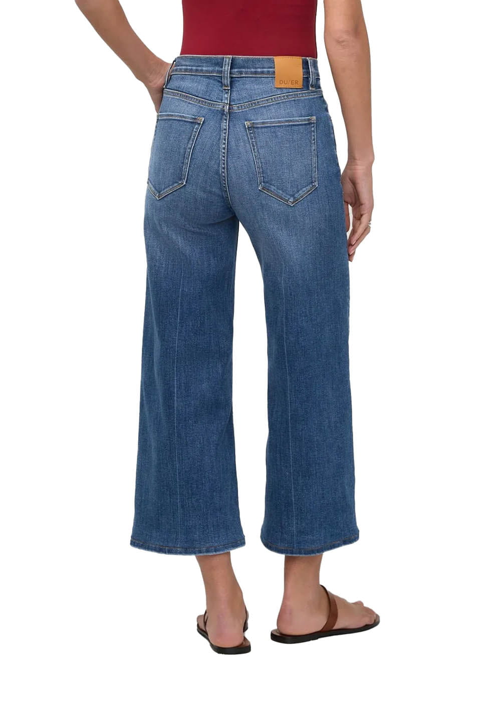 DUER CLOTHING - Women - Apparel - Pant DUER *26S* Women's Performance Denim+ High Rise Wide Leg Crop