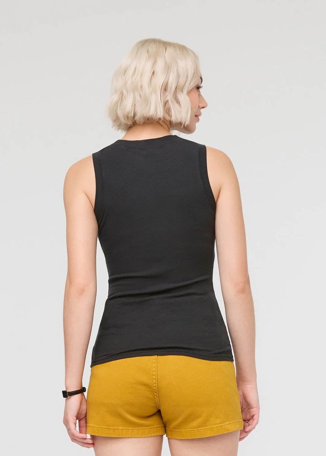 Women's Ribbed Pima High Neck Tank DUER