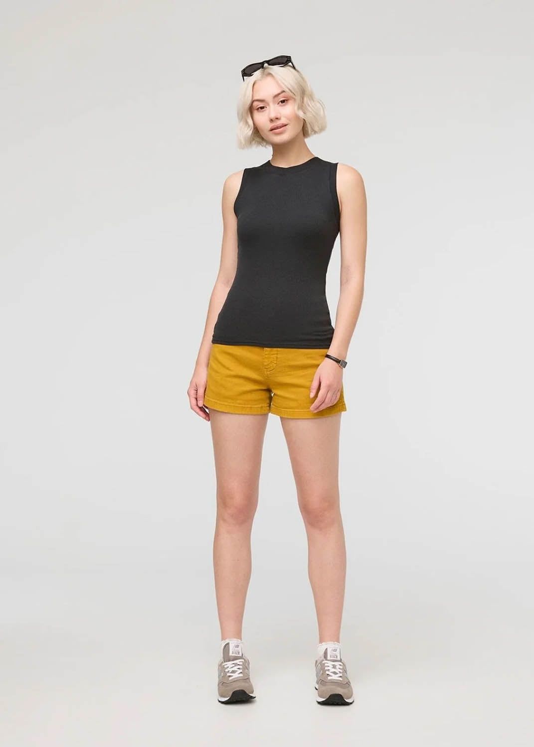 Women's Ribbed Pima High Neck Tank DUER