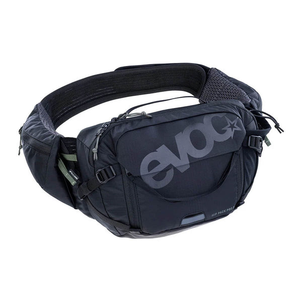 EVOC, Hip Pack Pro 3 +1.5L Bladder, Hip Pack, 3L, Included (1.5L), Black EVOC
