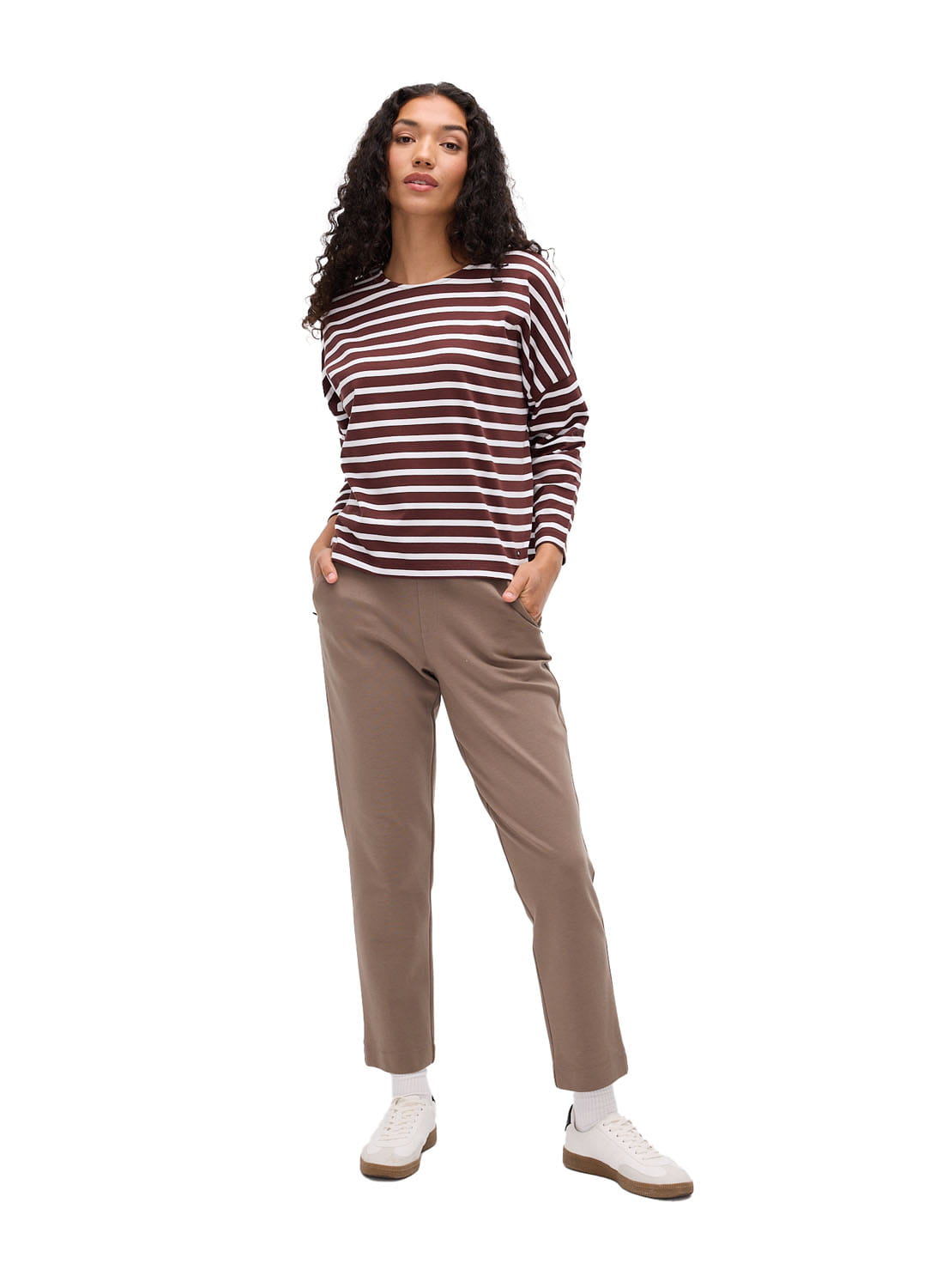 FIG CLOTHING - Women - Apparel - Top FIG *26W*  Newport 7/8 Sleeves Breton Top