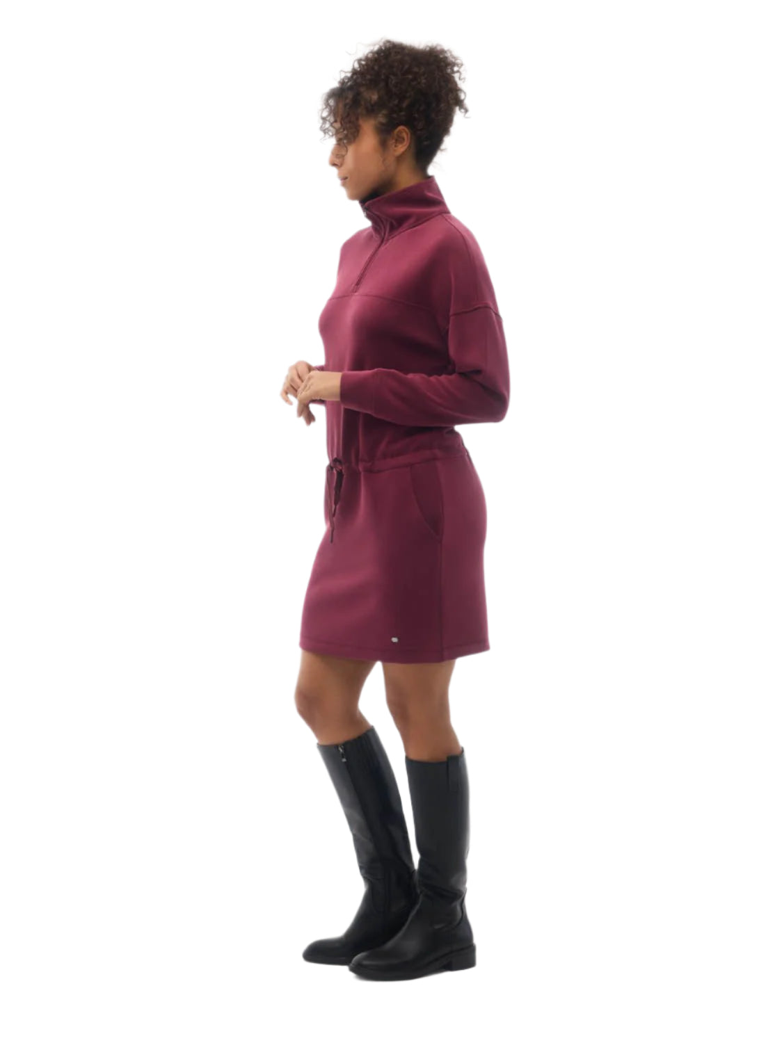 Women's Aurora 1/4  Zip Dress FIG