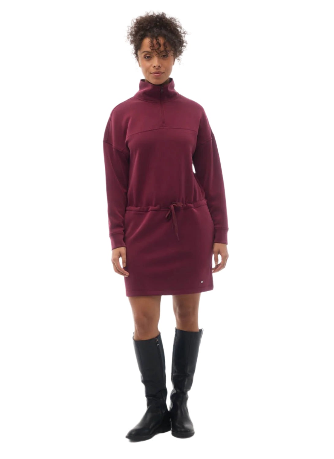 Women's Aurora 1/4  Zip Dress FIG