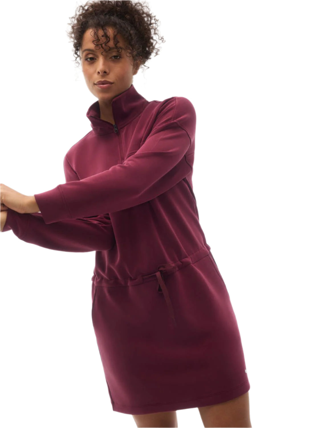 Women's Aurora 1/4  Zip Dress FIG