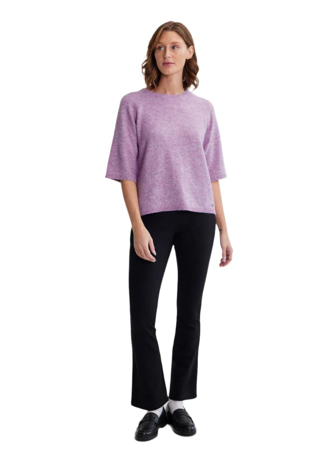 Women's Mira Short Sleeve Sweater FIG