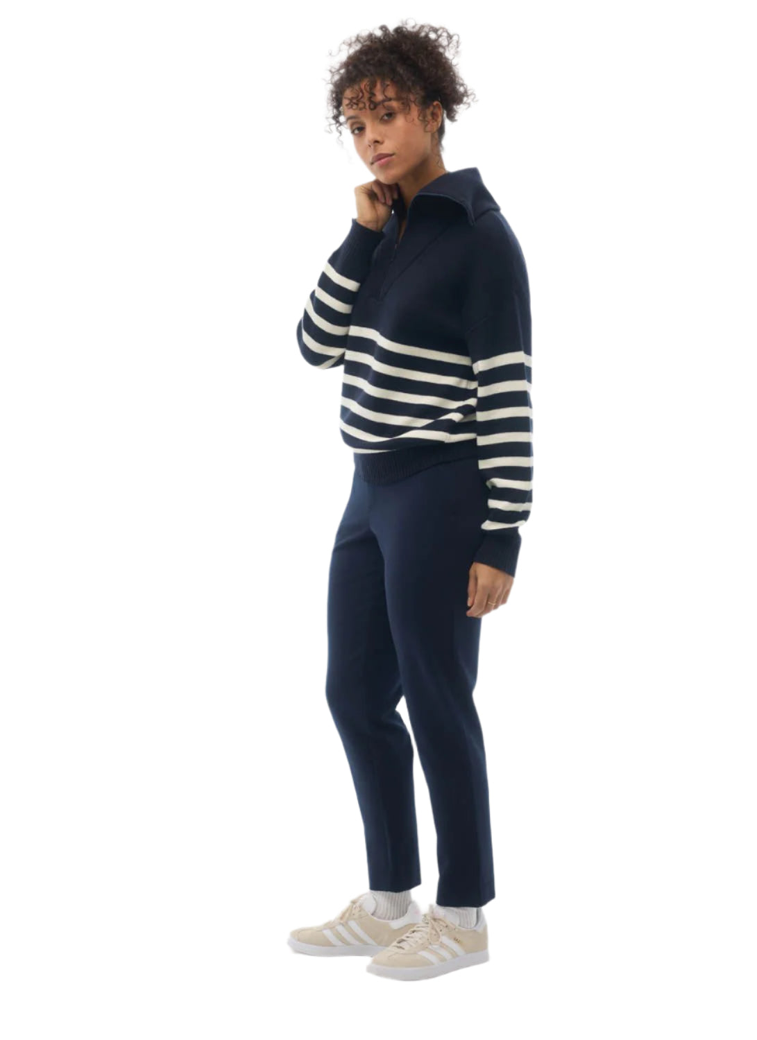 Women's Zina 1/4  Zip Sweater FIG
