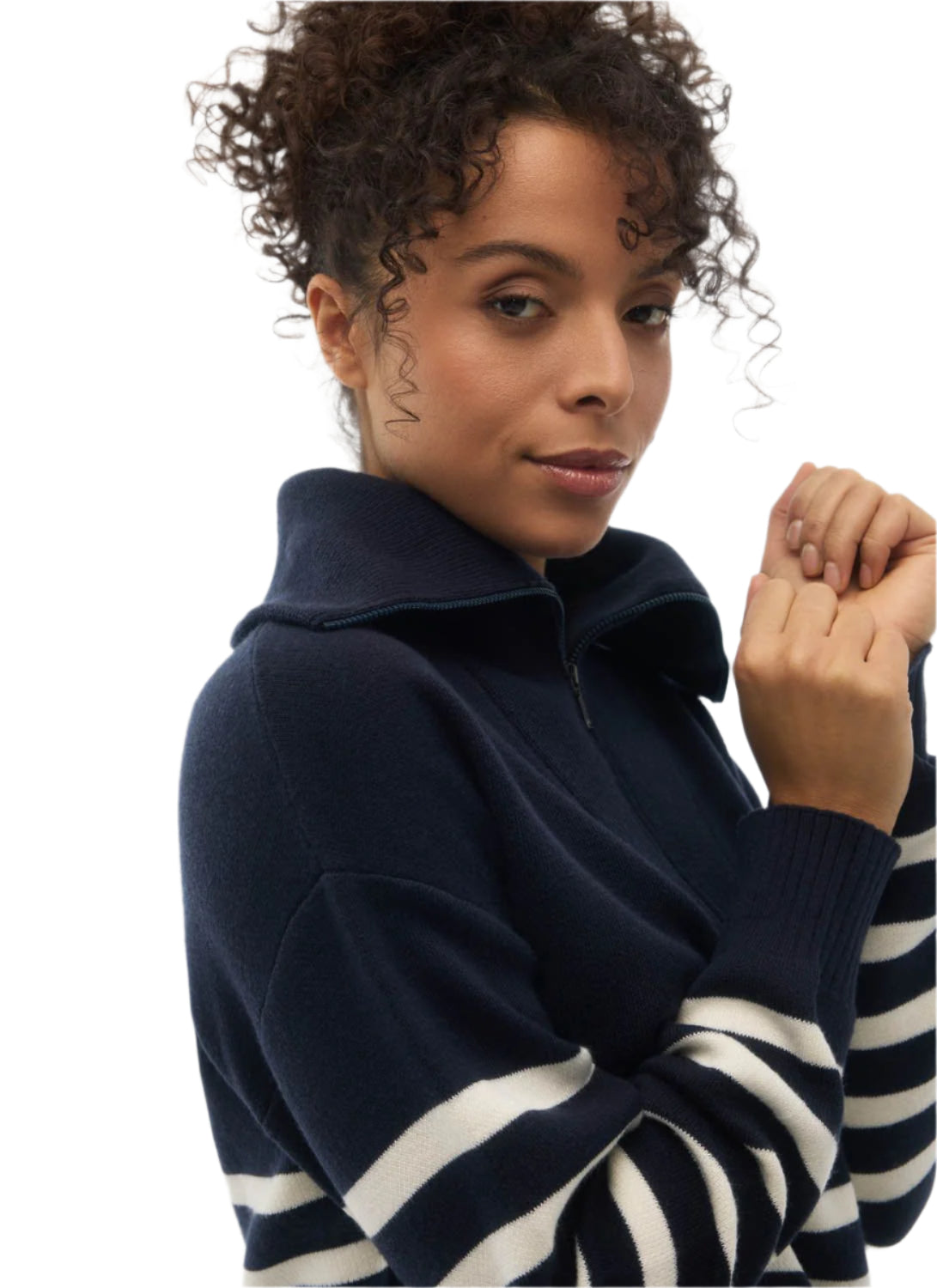 Women's Zina 1/4  Zip Sweater FIG