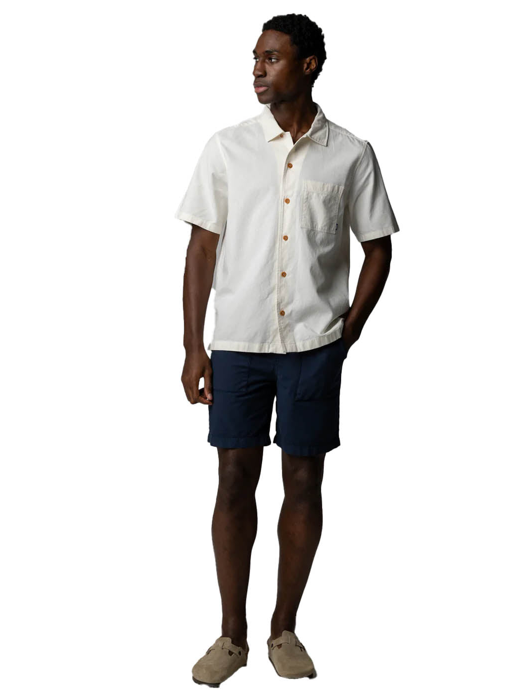 Finisterre Button Down Men's Hendra Short Sleeve Shirt