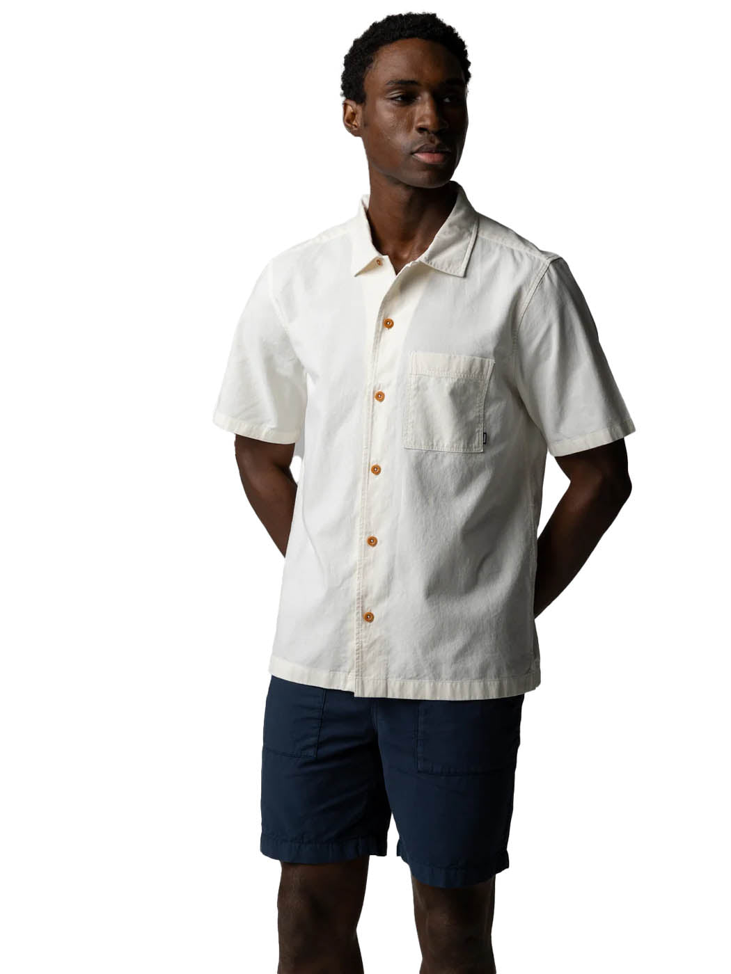 Finisterre Button Down Men's Hendra Short Sleeve Shirt