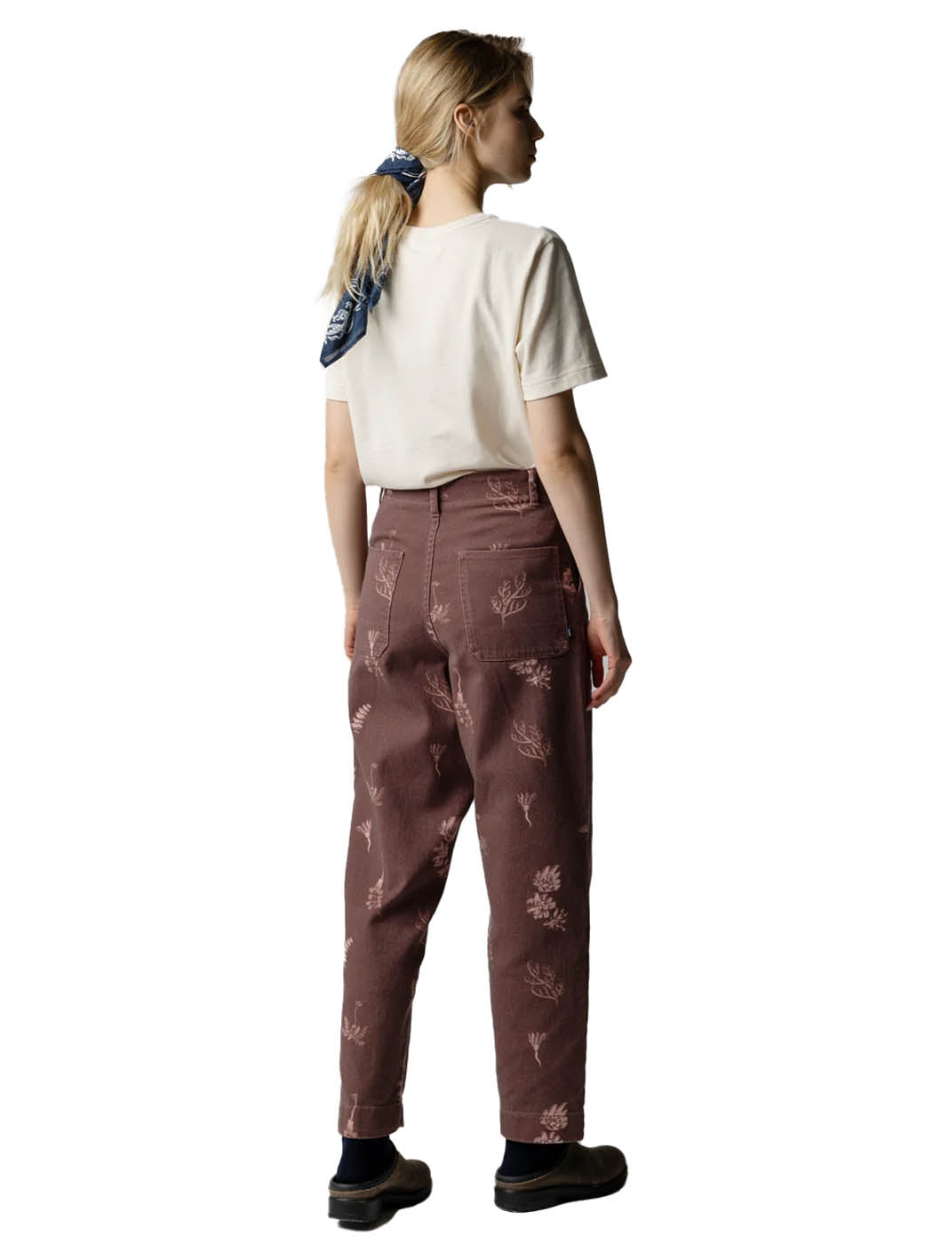 Finisterre Pants Women's Floral Marine Yarrel Printed Trouser