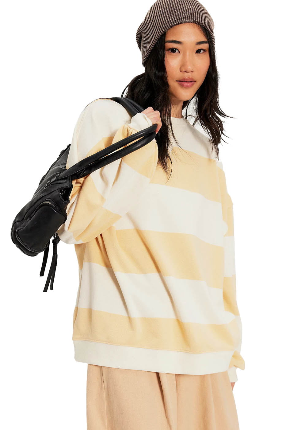 Free People CLOTHING - Women - Apparel - Top Free People *26S* Classic Stripe Crew Wide