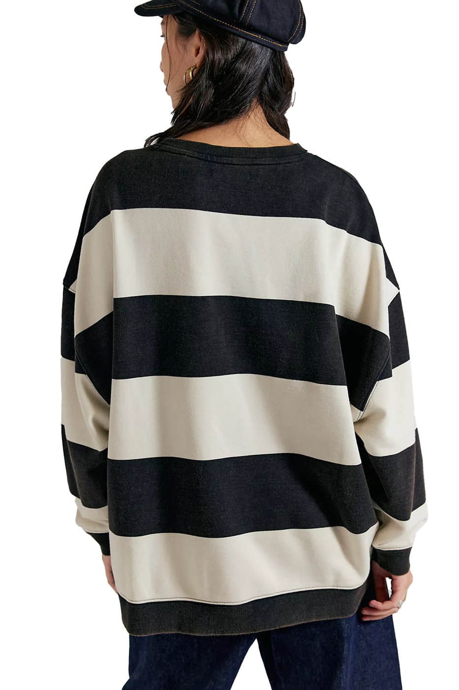 Free People CLOTHING - Women - Apparel - Top Free People *26S* Classic Stripe Crew Wide