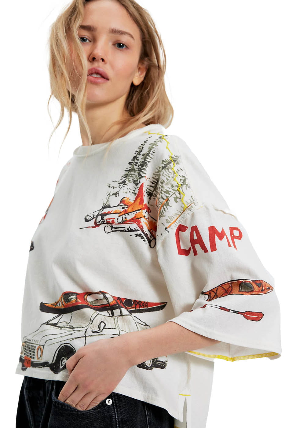 Free People CLOTHING - Women - Apparel - Top Free People *26S* Mountain View Graphic Tee