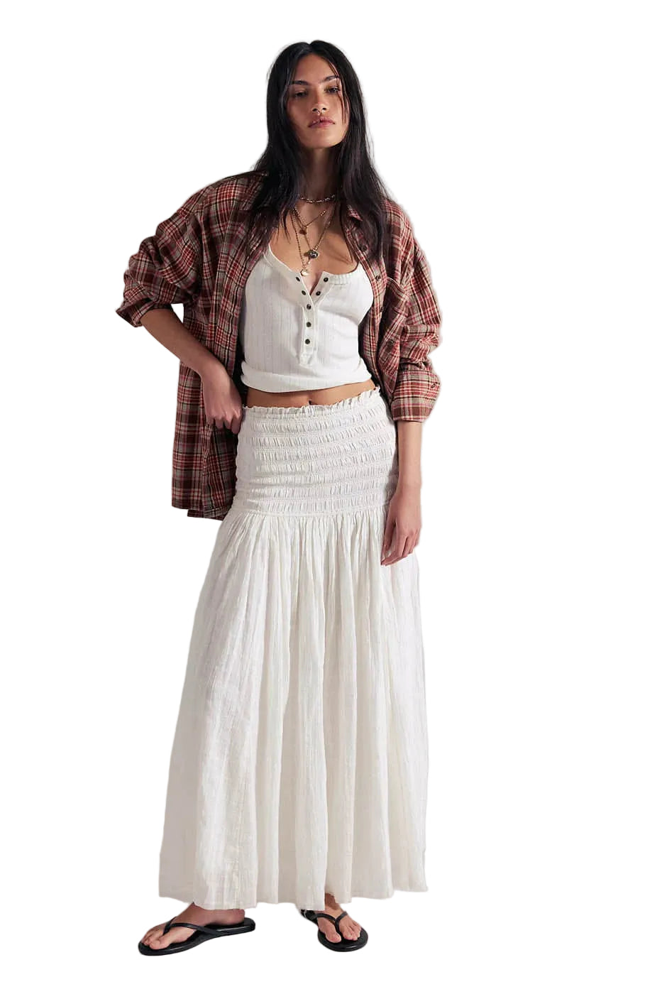 Free People CLOTHING - Women - Apparel - Skirt Free People *26S* Raven Solid Maxi