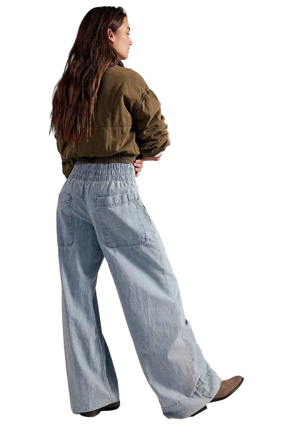 Free People Pants Women's Breezy Denim Pull On