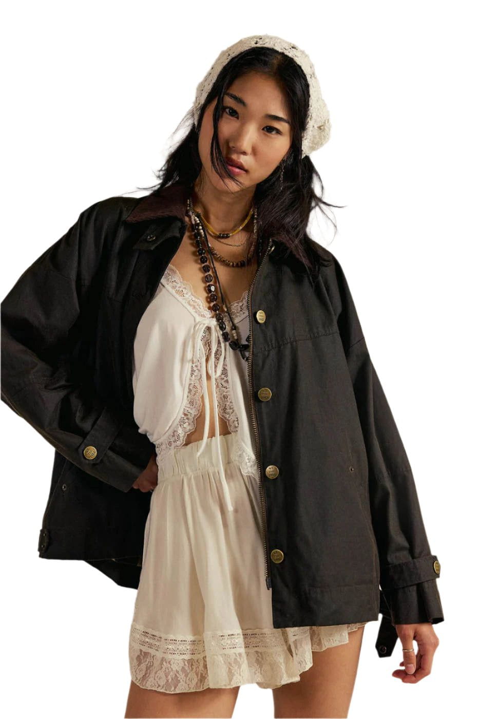 Free People Jacket Women's Cori Waxed Jacket