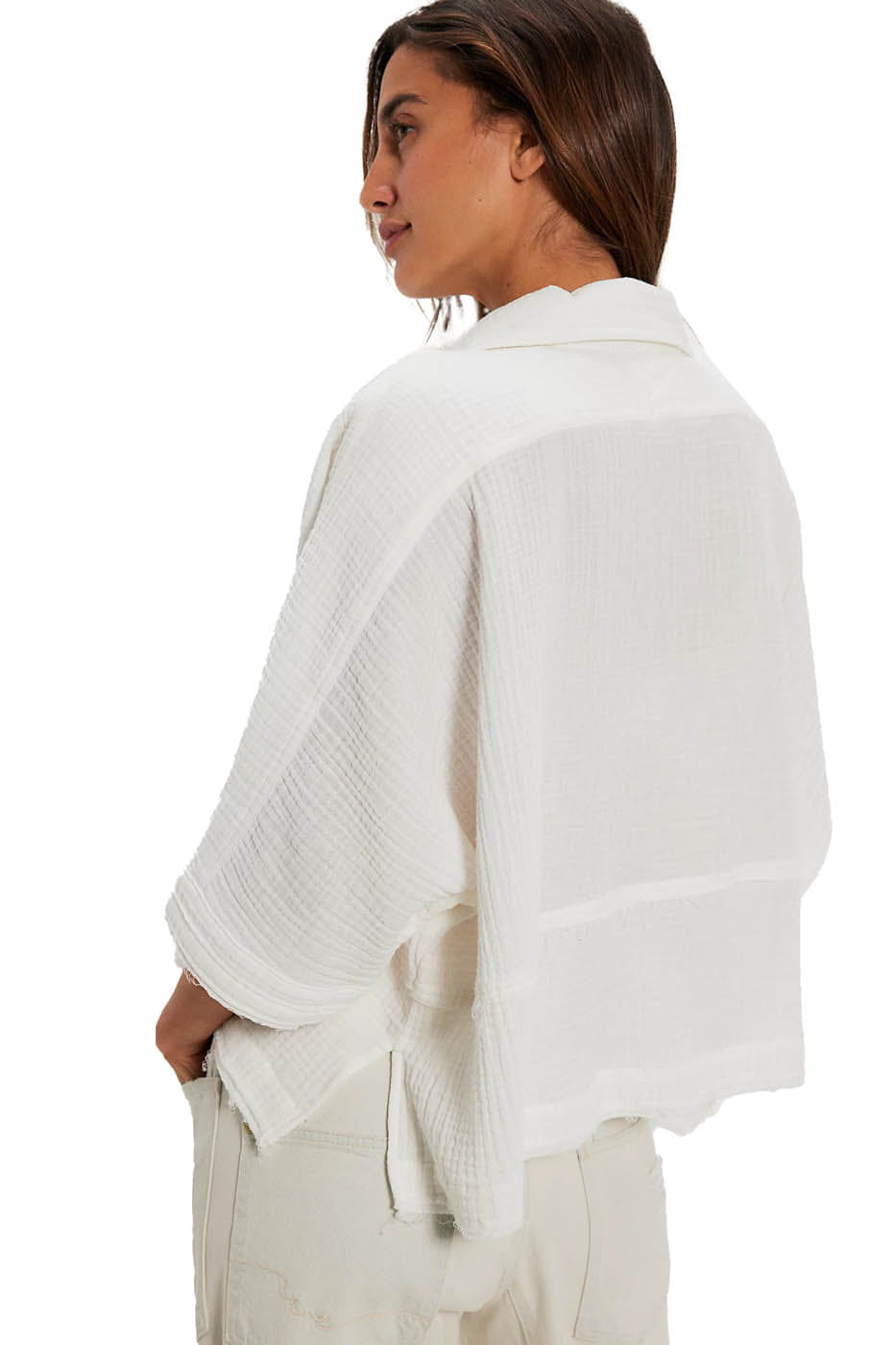 Free People Button Down Women's Happy Days Top