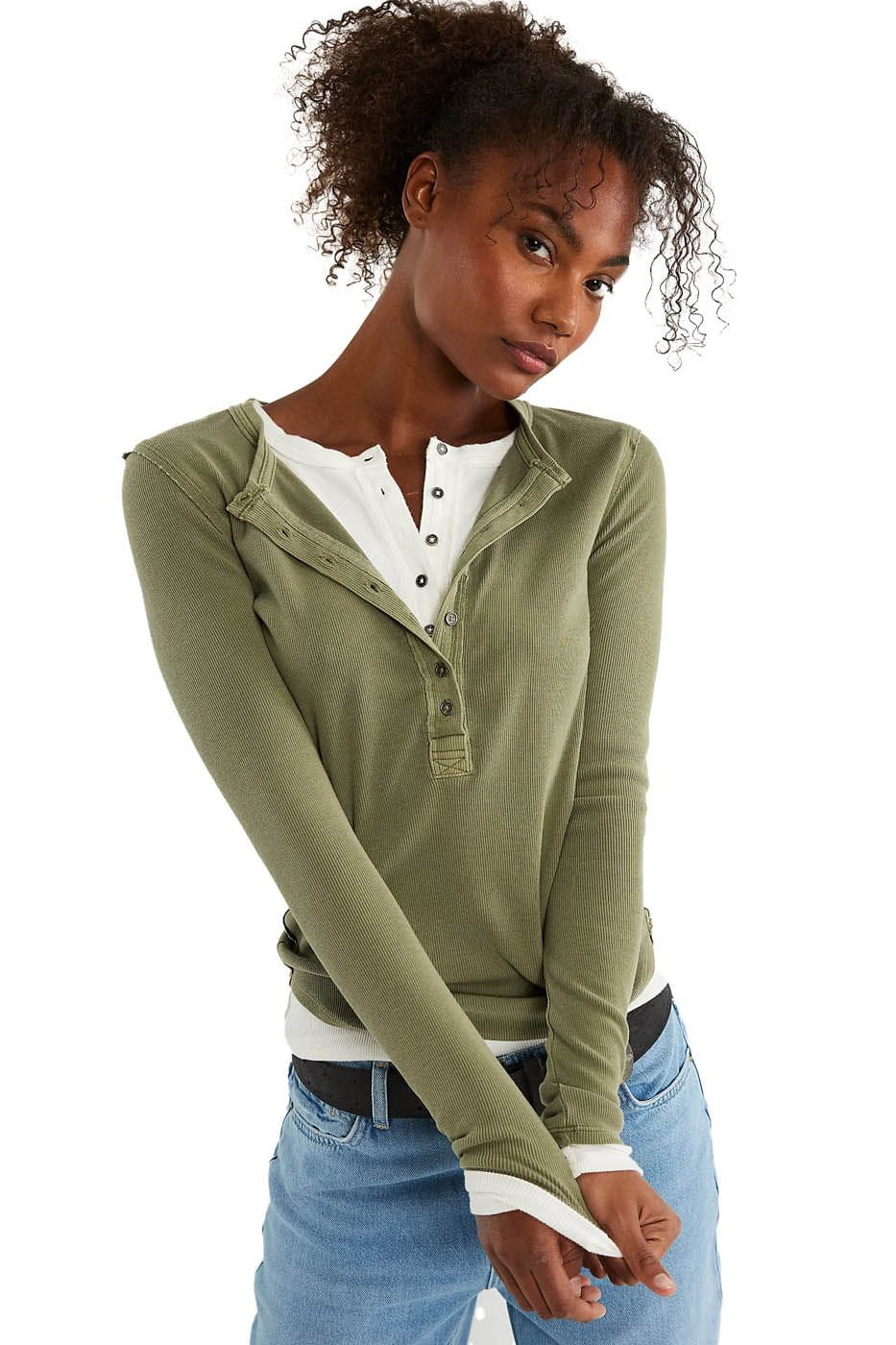 Free People Long Sleeve Top Women's Jamie Henley