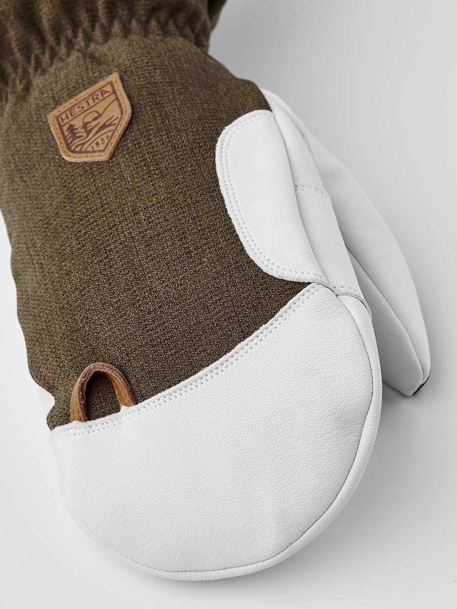 Men's Army Leather Patrol Gauntlet Mitt Hestra