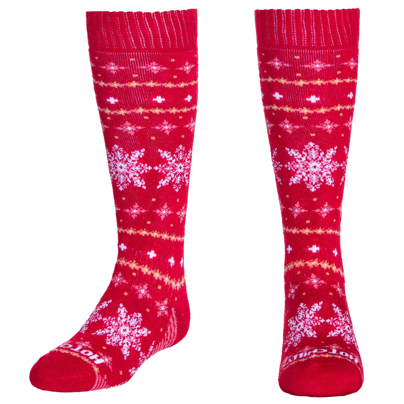 Hot Chilly Ski Socks Kids' Youth Nordic Snowflake Mid Volume Sock