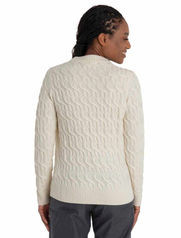Icebreaker CLOTHING - Women - Apparel - Top Icebreaker *23W*  Women Merino Cable Knit Crewe Sweater